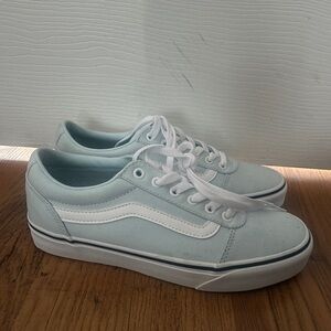 Vans Sky Blue and White Sneakers( old skool shoes)